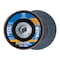 Pferd 4-1/2" x 5/8-11 Thd. POLIFAN Flap Disc - Z PSF EXTRA STEELOX, Zirconia, 80 Grit, Conical 60657 - alternate 1